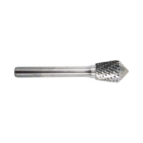Solid Carbide Bur, Cylinder Shape, Taper 90°, Ø 12,7x18mm, Z3